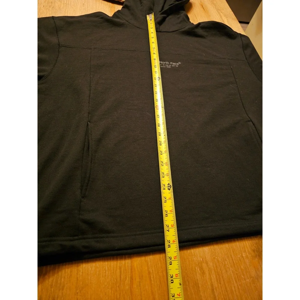 The North Face Mens Black Coordinates Graphic Hoodie Size Large Pullover